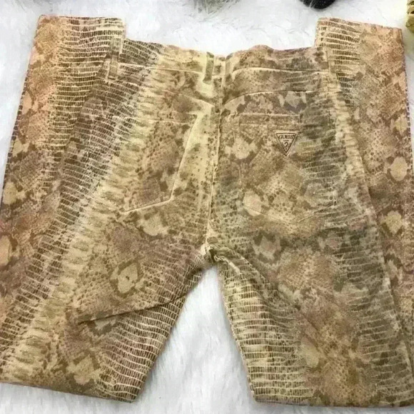 Vintage 1981 HIGH-RISE SKINNY JEANS WITH SNAKE FOIL PRINT 27-Style: #W43AB4D10B2 - Picture 4 of 13